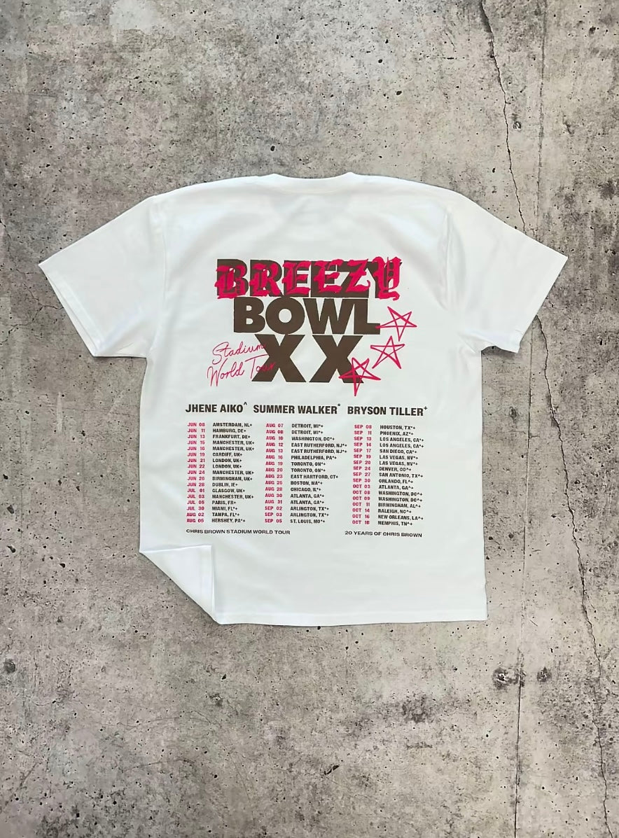 CHRIS BROWN BREEZY BOWL T-SHIRT